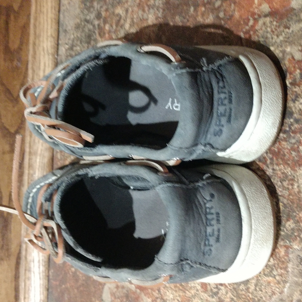 2/$15 Boys Size 1M Sperry Top-Sider Blue/Grey - Picture 3 of 4